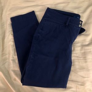 Royal Blue Cropped Pants